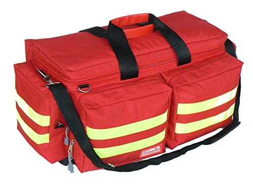 GIMA - Emergency Smart Bag, Rot Farbe, Polyester, leere, Trauma, Rettungsdienst, ärztliche, Erste Hilfe, Krankenpfleger, Mehrtaschenbeutel für Sanitäter, 65x35x35 cm