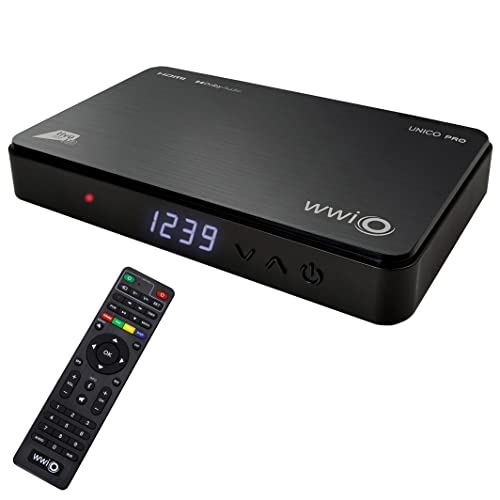 Tivusat Offizieller Satelliten-Decoder Pro DVB-S/S2 HEVC komplett mit Karte Tivusat HD mit Aufnahmefunktionen am USB-Anschluss