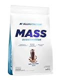 ALLNUTRITION Mass Acceleration Gainer Nahrungsergänzungsmittel - Kohlenhydrat- und Tierisches Protein Pulver für Muskelaufbau & Leistungssteigerung - Glutenfrei - 3000g - Caffe Latte Chocolate
