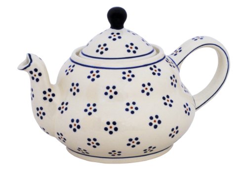 Original Bunzlauer Keramik Teekanne 2.0 Liter mit integriertem Sieb im Dekor 1