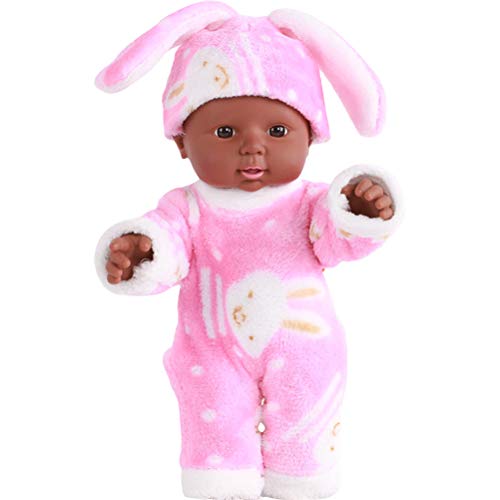 Körper Babypuppe, 30 cm weiches realistisches Babyspielzeug, herausnehmbares Outfit, waschbar, Badezeit-Babypuppe, Flexibles, pädagogisches Spielzeuggeschenk für Mutter und Kind
