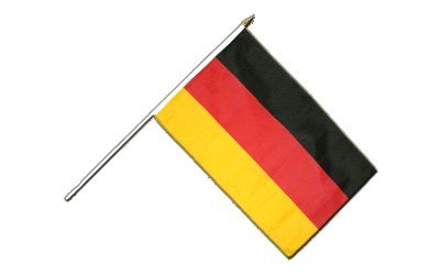 Flaggenfritze Stockflagge Deutschland - 10er Set - 30 x 45 cm