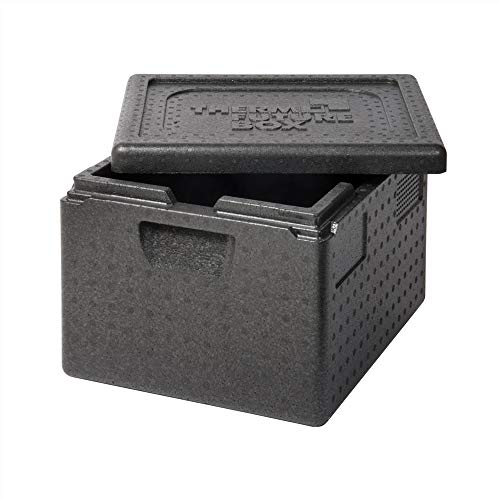 Thermo Future Box GN 1/2 Thermobox Kühlbox, Transportbox Warmhaltebox und Isolierbox mit Deckel,19 Liter Thermobox,Thermobox aus EPP (expandiertes Polypropylen)