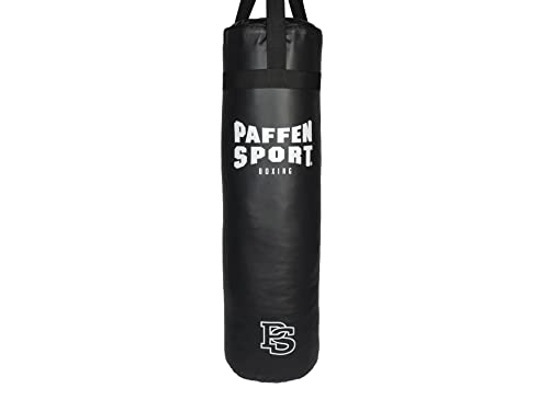 Paffen Sport «FIT» Boxsack 30 x 100 cm – das robuste Einsteiger- und Freizeit-Sandsack mit Nylonaufhängung für geringe Geräuschentwicklung