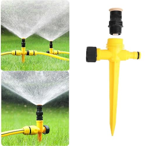 Garten-Rasensprinkler, Bodeneinsatz, große, um 360° drehbare automatische Sprinkler for die Gartenbewässerung, Sprinkler streuen und zerstäuben den Spray (Color : 2Pcs)