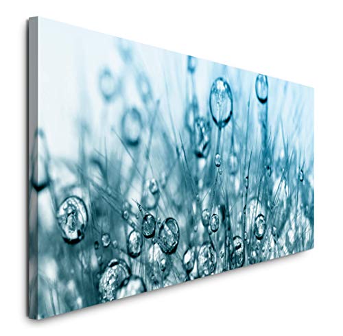 Paul Sinus Art GmbH Wasserblasen 120x 50cm Panorama Leinwand Bild XXL Format Wandbilder Wohnzimmer Wohnung Deko Kunstdrucke
