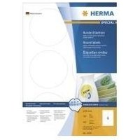 HERMA SuperPrint - Selbstklebende Etiketten - weiß - 84 mm rund - 600 Stck. (4478)