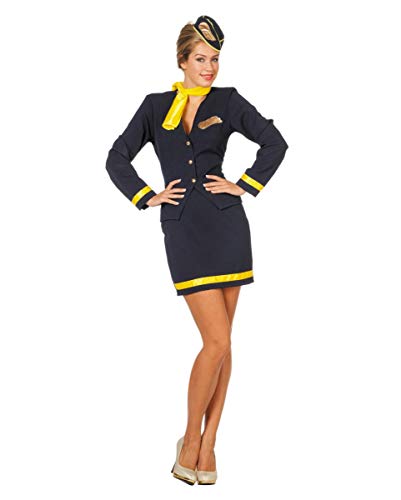 Horror-Shop 4-TLG. Stewardess Kostüm für Damen an Fasching 42