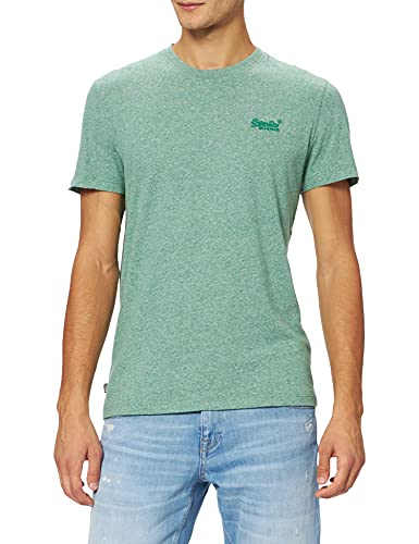 Superdry Herren Vintage Logo Emb Tee T-Shirt, Bright Green Grit, M
