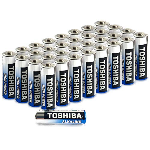 Toshiba AA Alkaline-Batterien (LR06), hohe Leistung, extra Lange Betriebsdauer, hochwertige japanische Qualität, Großpackung