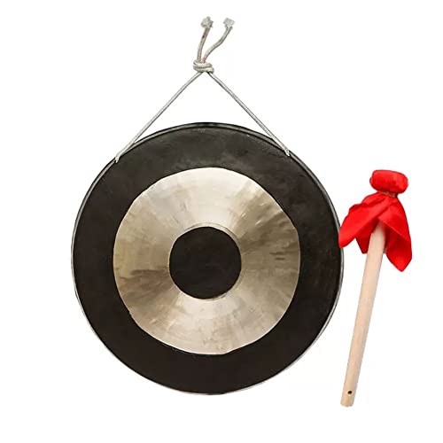 SciAza gong klingel klangschalen percussion instrumente musikinstrument 35 cm - 100 cm professioneller chinesischer traditioneller Percussion-Hammer aus Kupfer(Color:100cm,Size:)