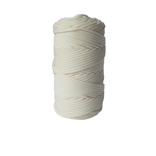 300 g, 4 mm, große Rolle, rundes Garn, Polyester-Nylon-Mischgewebe, Perlengarn, gesäumter Teppich, gewebtes rundes Seil, Farbverlauf-Bodenmattenlinie (Color : 02Beibai)