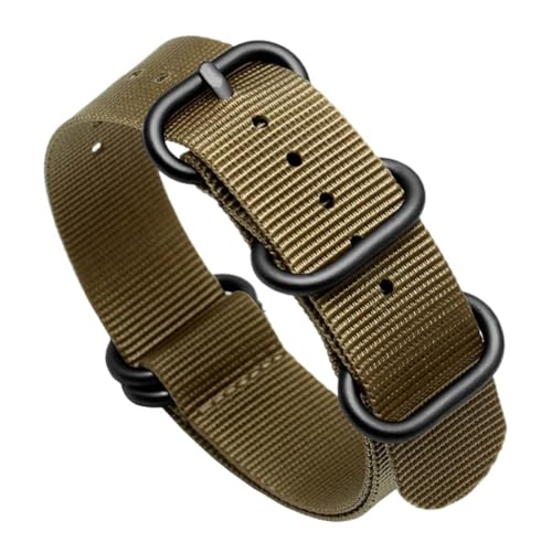 SpaRcz Armband Nylonarmband Army Sport Wasserdichtes Uhrenzubehör 18-24mm, Farbe 9, 22mm