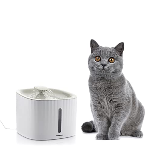 InnovaGoods® Geräuscharmer Katzenbrunnen, Katzen-Tränke mit 3 Arten von Durchfluss, Fassungsvermögen 3 l und Wasserdurchfluss bis zu 100 l/h, Katzenzubehör, das hilft, die Wasserqualität zu verbessern.