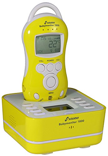 Stabo Elektronik 51059 Babyfon Bm 1800 mit Nachtlicht, Schlaflied und Sprechfunktion, Reichweite, 300 m