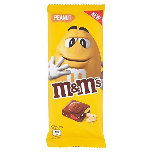 6x M&M's Peanut Tafel Milchschokolade mit mini m&m's und knusprigen Erdnüssen 165g