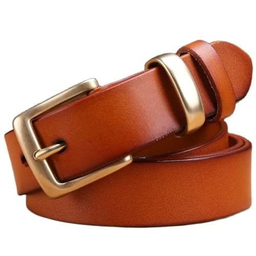 1 x Gürtel für Damen, Korn-Camel, Cowgirl, 28 Mn, Rot, Kamel, Mode, Herren, Kamel, 2,8 cm Ring, 100 cm, kleine Taille