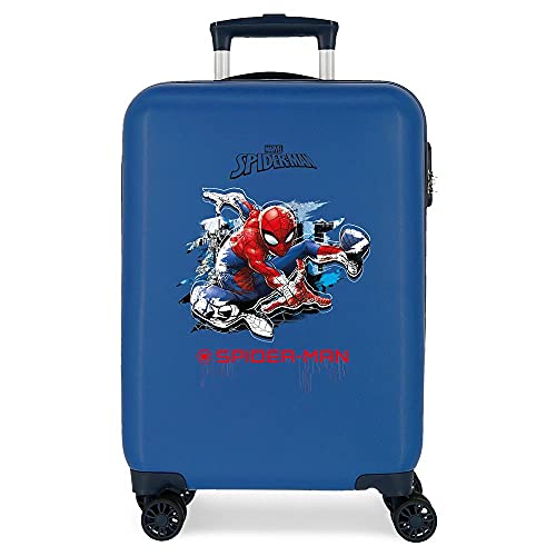 Hartschalenkabinenkoffer Spiderman Geo Blau