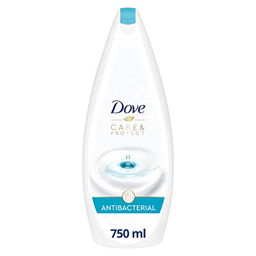 Dove Pflegt und schützt Duschgel mit antibakteriellen Inhaltsstoffen für normale bis trockene Haut, 12 x 750 ml