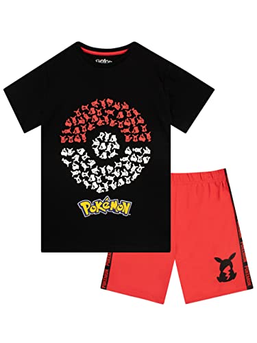 Pokemon Jungen T-Shirt und Short Set Pikachu Mehrfarbig 146