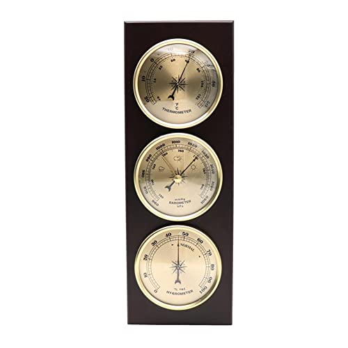 JINYISI Barometer-Thermometer, Hygrometer, Barometer für den Innenbereich, Außenbarometer, Wetterbarometer, Barometer für die Hauswand