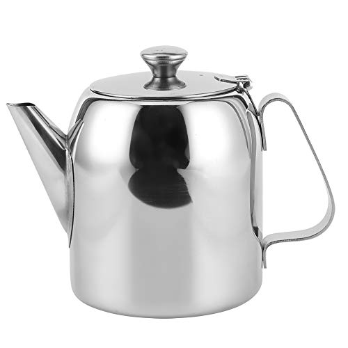 Teekanne-Kaffeekanne Teekanne Edelstahlkessel Kaltwasserkrug Kurzer Auslauf für Hotelrestaurant(850ml)