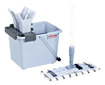Vileda Professional Ultraspeed Pro Starter Kit 149090, Set:15 Liter Eimer, Mopp - Mikrofasermop, Rahmen, Quetscher