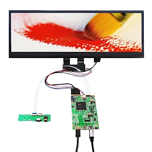 VSDISPLAY 35,6 cm (14 Zoll) 3840x1100 4K NV140XTM-N52 IPS LCD Touchscreen und USB Typ C Mini HDMI eDP Controller Board 30pin VS-RT2795T4K-V5