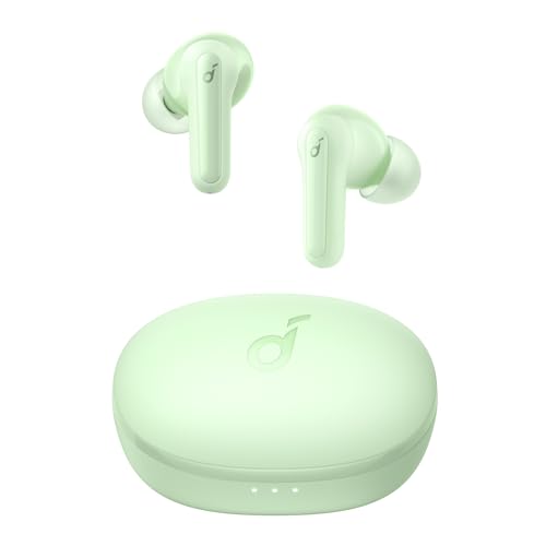 Soundcore by Anker Life P2 Mini True-Wireless Earbuds In-Ear Kopfhörer, 10mm Audiotreiber, intensiver Bass, EQ, Bluetooth 5.2, 32 Std Akku, Aufladen mit USB-C, minimalistisches Design(Grün)
