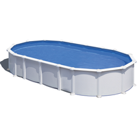 Stahlwand-Pool Poolset , oval, BxLxH: 375 x 730 x 132 cm