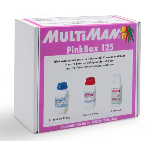 Unbekannt Multiman Pink Box für Tanks bis 125l - Multiman Pink Box für Tanks bis 500l - Zur Reinigung im laufenden Betrieb mit kurzen Einwirkzeiten