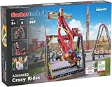 fischertechnik 569019 Advanced Crazy Rides - Bausatz Freizeitpark, Baukasten mit Karussell und Free Fall Tower, Kinder ab 8 Jahre