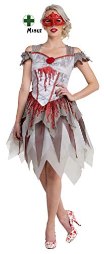 Karneval-Klamotten sexy Zombie Braut Geisterbraut Kostüm Damen Halloweenkostüm