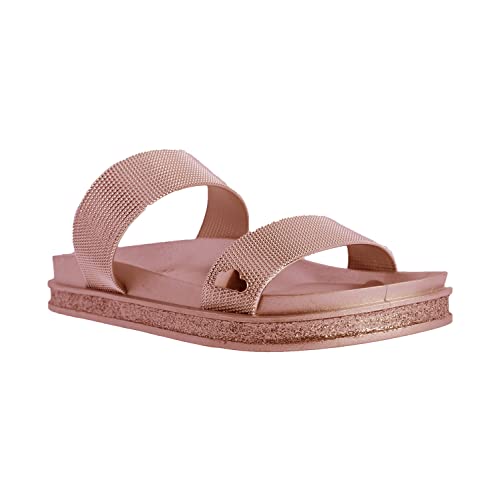 DON ALGODON Korfu Flip-Flops, Sandalen für Damen, Bronze, 36 EU