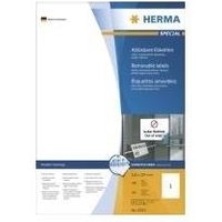 HERMA Special - Selbstklebende, abziehbare, matte Papieretiketten - weiß - A4 (210 x 297 mm) - 100 Etikett(en) (10315)