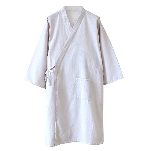 Fancy Pumpkin Japanische Herren Robe Cotton Kimono Pyjamas Nachthemd [B2, Gr??e L]