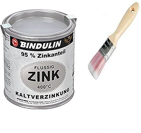Flüssig-Zink 250 ml Dose Farbe: silber inkl. Pinsel von E-Com24 (Zink 250)