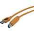 Tether Tools USB-Kabel USB 3.2 Gen1 (USB 3.0 / USB 3.1 Gen1) USB-A Stecker, USB-B Stecker 4.60m Oran