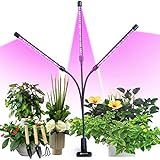 semai Pflanzenlampe LED 30W Pflanzenlicht Pflanzenleuchte Wachstumslampe Wachsen licht Grow Lampe Vollspektrum für Zimmerpflanzen mit Zeitschaltuhr, 3 Arten von Modus, 6 Arten von Helligkeit