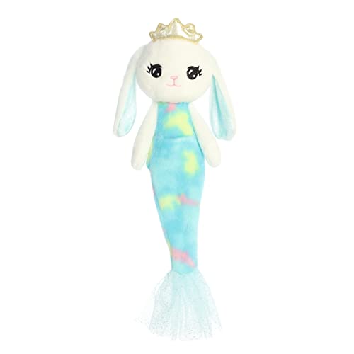 Aurora Enchanting Sea Sparkles Merbunny Stuffed Animal - Imaginative Play - Magical Companions - Blue 15 Inches