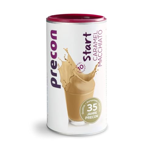 Precon BCM Diät Shake zum Abnehmen – Start Caramel Macchiato – 10 Portionen (460 g) – Mahlzeitenersatz für eine gewichtskontrollierende Ernährung