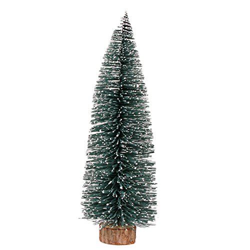 XANAYXWJ Mini-Weihnachtsbaum mit verschneiten Borsten: Festliche Tischdekoration mit Tortendekoration - 10cm (15cm)
