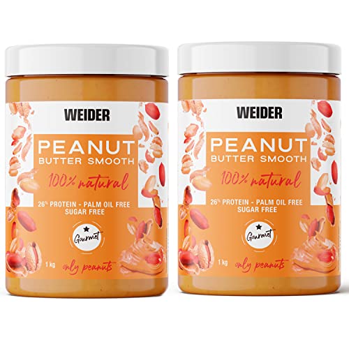 WEIDER Pack Duo Erdnussbutter (Peanut Butter) 1 kg 2 Einheiten 2000 ml
