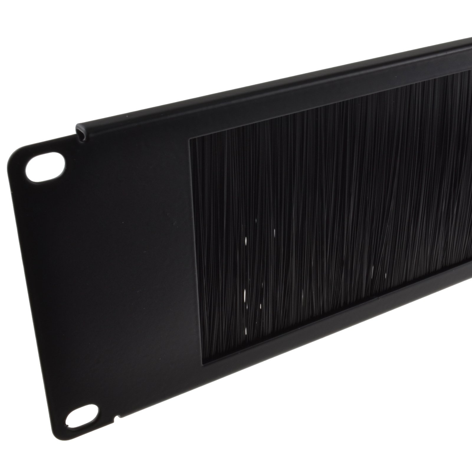 Pinsel Plate/Panel Kabel Geschäftsleitung 2U Für 19 inch Daten Schrank Bei Schwarz [2U]