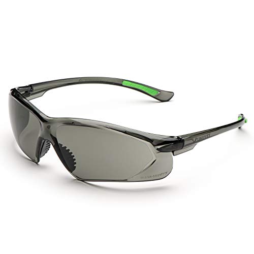 UNIVET | 516 Solar Smoke 1, Arbeitsschutzbrille, Sonnenbrille, kratzfeste, leichte und widerstandsfähige Gläser, (EN166, EN170 und EN172) Rauch/Grün