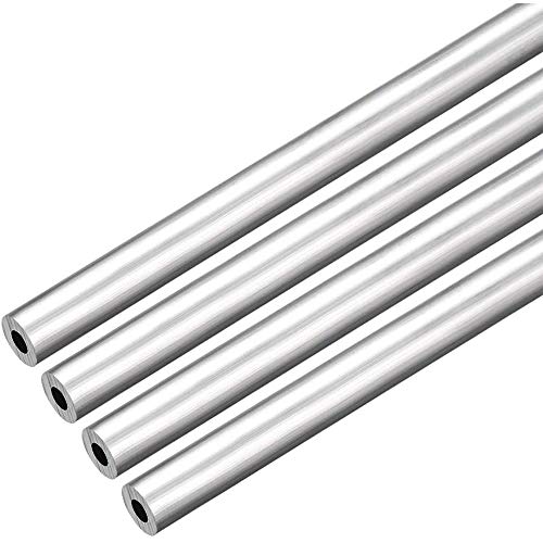 LOKIH 4PCS Rundrohr - Aluminium 6063 Außendurchmesser 6,5 mm Wanddicke 0,5 mm Länge 500mm
