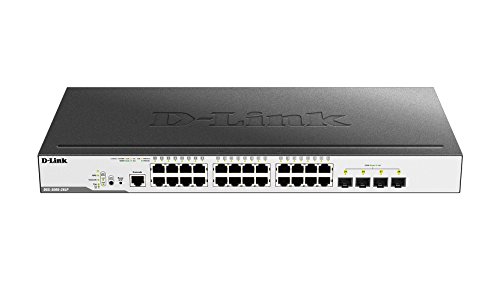 D-Link DGS-3000-28LP 28-Port Layer2 Managed PoE Gigabit Switch 24x 10/100/1000Mbit/s TP (RJ-45) PoE Port 4X 1000Mbit/s Fiber (SFP)