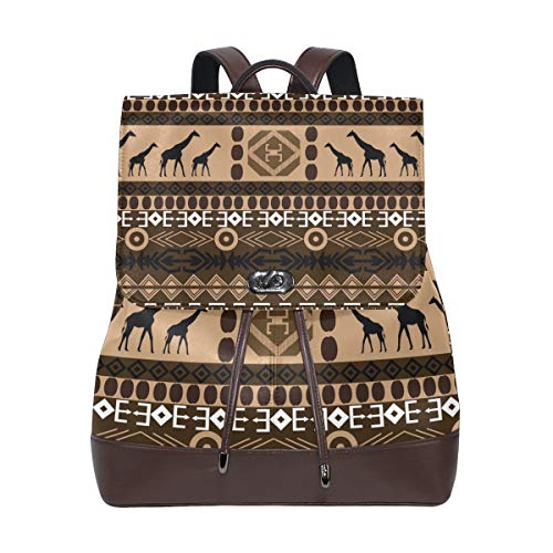 FANTAZIO Rucksack mit afrikanischem Giraffen-Design