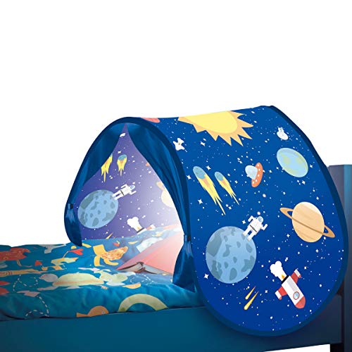 BEST DIRECT Starlyf SleepFun Tent As seen on TV Pop up Bed Tent Playhouse - Dream Bed Tent for Children With lights, Bed Tent Magical World for Girls & Boys (Blau)