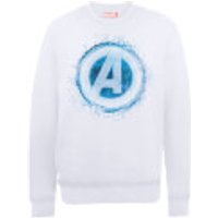 Marvel Avengers Assemble Glowing Logo Sweatshirt - White - XL - Weiß